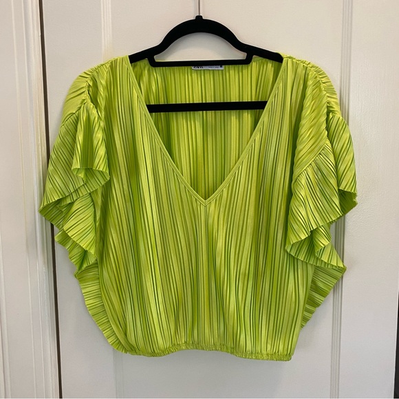 Like Green Zara Top - Picture 1 of 3
